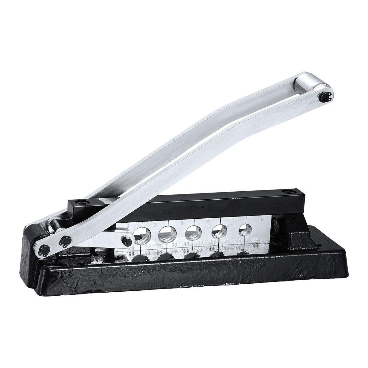 Heavy Duty Ferrule Hose Crimper, Standard Bench Hose Crimping Tool with 100pcs Ferrules (0.593" & 0.625" ID), 0.44"-0.63" Crimping Range for PVC, Rubber & Air Hoses, Torch Hoses Repair Kit
