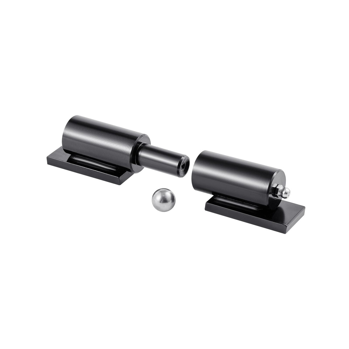 Heavy Duty Gate Hinges, 2-Pack 7-Inch Barrel Gate Hinge, Weld On Hinges 900 lbs Load Capacity for Swing Trailer Gates, Grease Zerk Fitting & Internal Ball Bearings for Smooth Operation