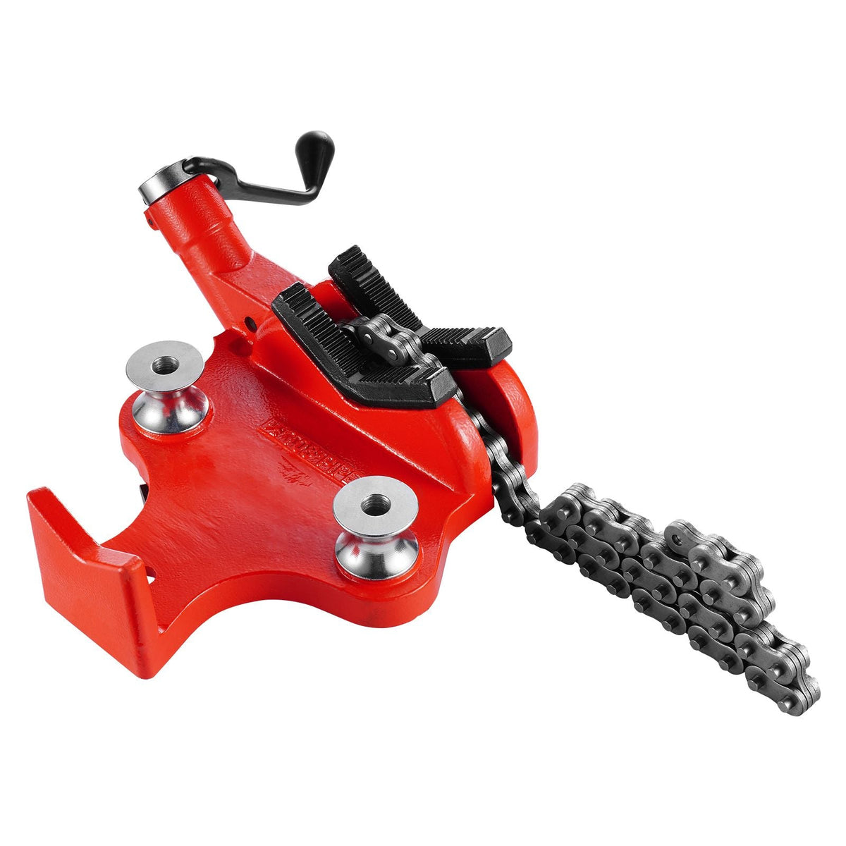 Heavy-Duty Pipe Chain Vise, 1/2" - 8" Pipe Capacity, 34.6" Rugged Chain & Cast Iron Base, Industrial-Grade Pipe Clamping for Plumbing, Automotive Repairs, Metalworking