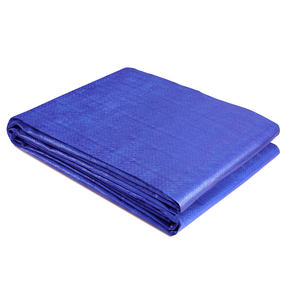 Heavy Duty Tarp Waterproof 12x16 ft, Plastic Poly Tarp Cover 5 Mil, Multi Purpose Outdoor Tarpaulin with High Durability Reinforced Grommets and Edges for Truck, RV, Boat, Camping (Blue)