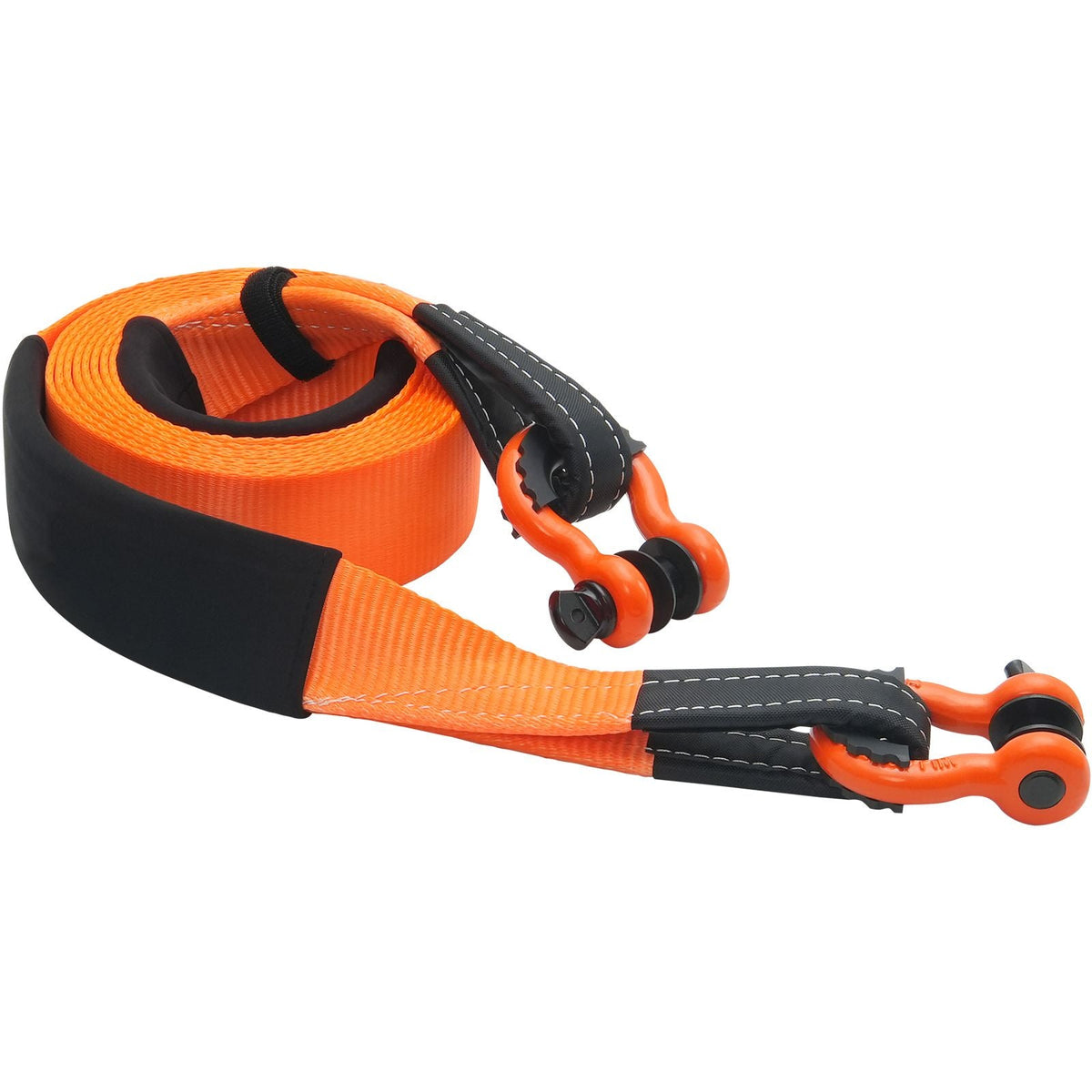 Heavy Duty Tow Strap Recovery Kit 3" x 20 ft (MBS-36,000 lbs) Tree Saver Winch Strap, Triple Reinforced Loop & Protective Sleeves & Storage Bag , 3/4" D-Ring Shackles, for Truck Jeep SUV ATV