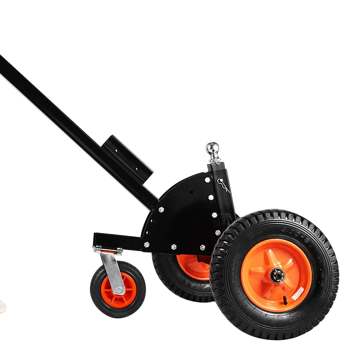 Heavy-Duty Trailer Dolly, 1500lbs Tongue Weight Capacity, 2 in 1 Trailer Mover with 2 in Ball, 16 in Pneumatic Tires and Universal Wheel, Portable Tow Dolly for Moving Car RV Trailer