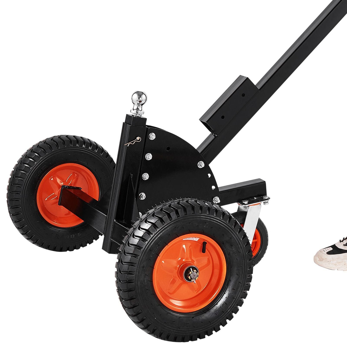 Heavy-Duty Trailer Dolly, 1500lbs Tongue Weight Capacity, 2 in 1 Trailer Mover with 2 in Ball, 16 in Pneumatic Tires and Universal Wheel, Portable Tow Dolly for Moving Car RV Trailer