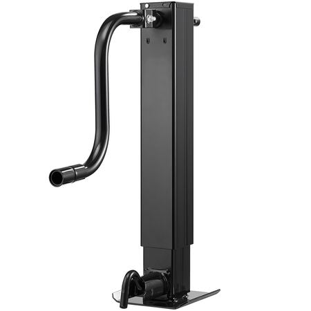 Heavy-Duty Trailer Jack, 12,000 lbs Load Capacity, Sidewind Square Direct Weld-on Trailer Jack with Handle Crank, Adjustable Drop Leg, 26-Inch Travel for Lifting RV, Utility, Yacht Trailers