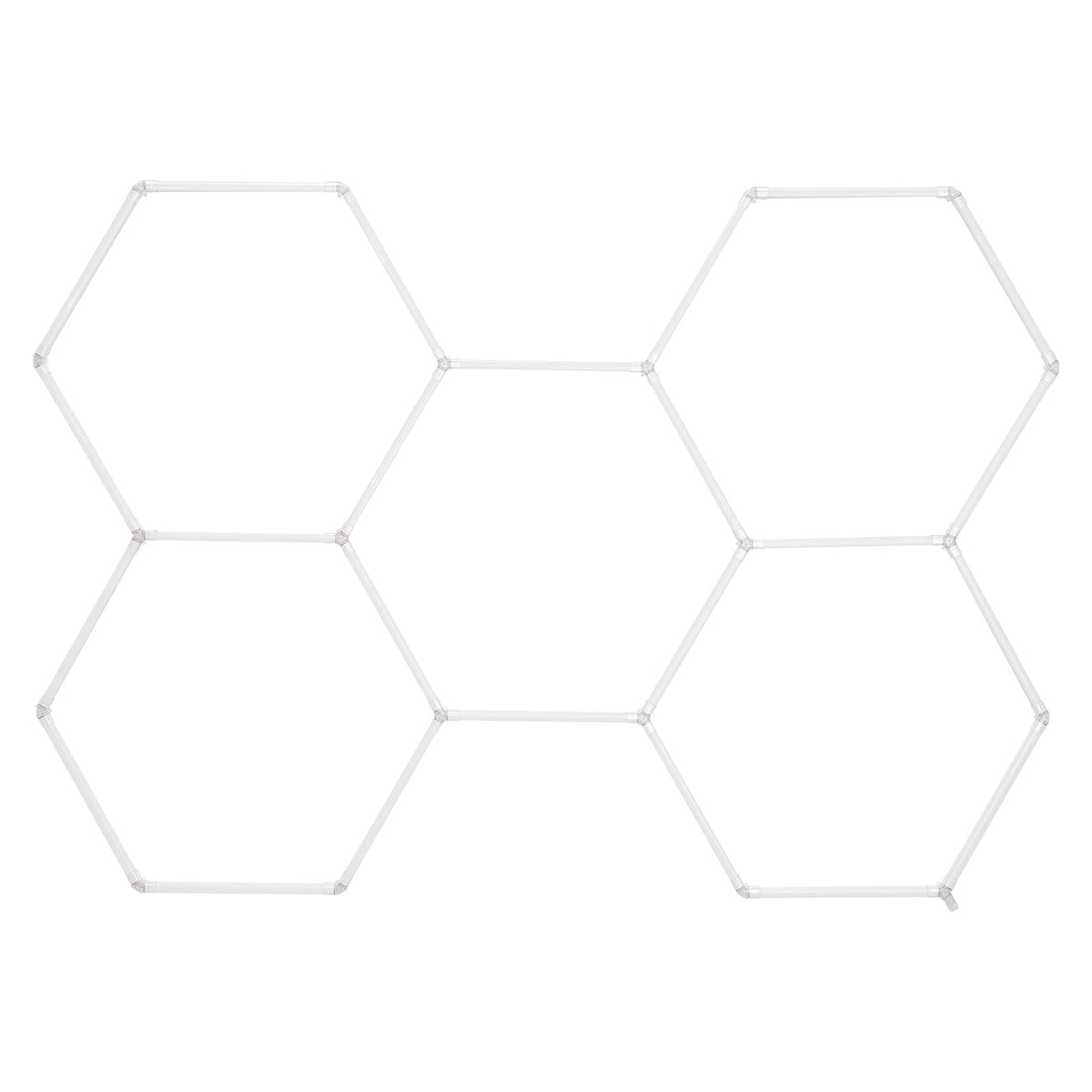 Hexagon Garage Lights, 26400LM, 6500K 5 Grid Systems Honeycomb Hexagonal Garage LED Lights, DIY Cool White Car Detailing Garage Ceiling Lighting Bright Shop Light for Gym Basement Workshop