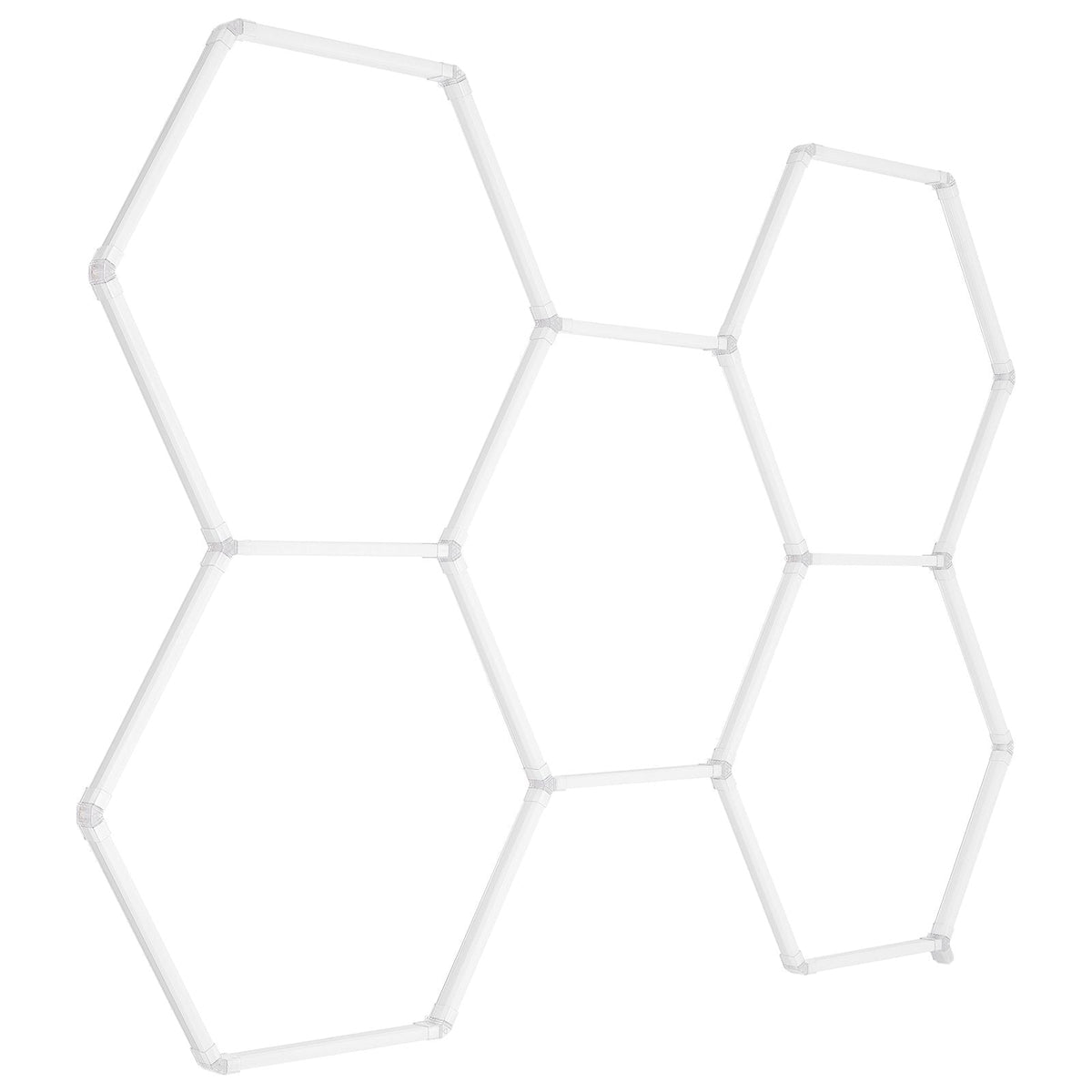 Hexagon Garage Lights, 26400LM, 6500K 5 Grid Systems Honeycomb Hexagonal Garage LED Lights, DIY Cool White Car Detailing Garage Ceiling Lighting Bright Shop Light for Gym Basement Workshop
