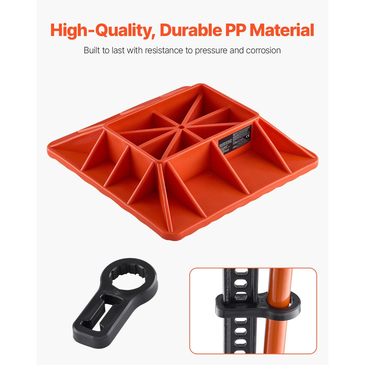 High Lift Jack Base and Handle Keeper, 11.6" x 11.6" Off Road Jack Stand Base with 7000 Pound Capacity, Heavy-Duty Farm Jacks Support Stand for Most Jacks with 7.3" x 4.7" Base, Red