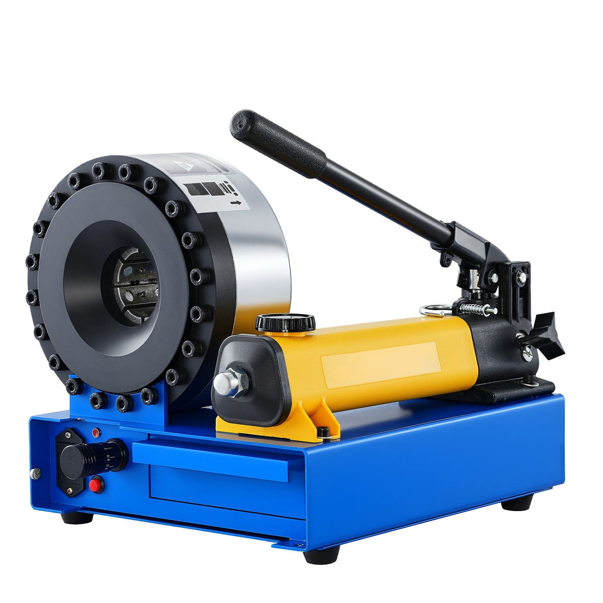 High Pressure Hydraulic Hose Crimper, Manual Hose Crimping Tool with 8 Dies & 0.24"-1.1" Crimping Range, Suitable for Low & High-Pressure Oil Pipes, Gas/Water/Auto AC Hoses & Cable Joints