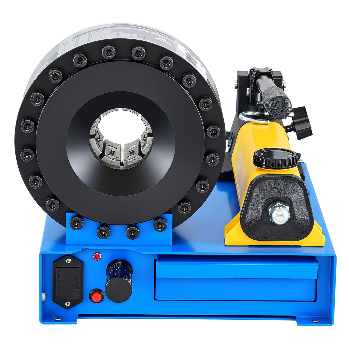 High Pressure Hydraulic Hose Crimper, Manual Hose Crimping Tool with 8 Dies & 0.24"-1.1" Crimping Range, Suitable for Low & High-Pressure Oil Pipes, Gas/Water/Auto AC Hoses & Cable Joints