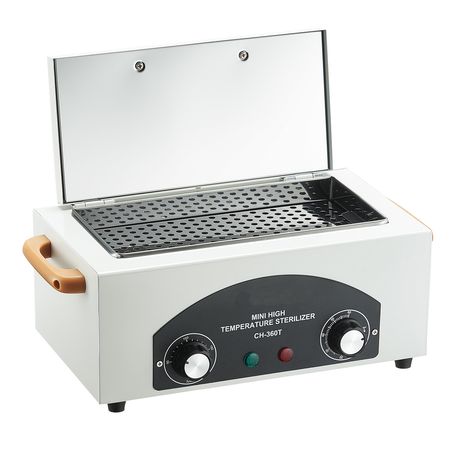 High Temperature Autoclave Machine, 2L, 300W High Temperature Cleaner Machine Box with Adjustable Temperature and Time, Dry Heat Cabinet Nail Tool Cleaner for Labs, Home, Nail and Beauty Salons