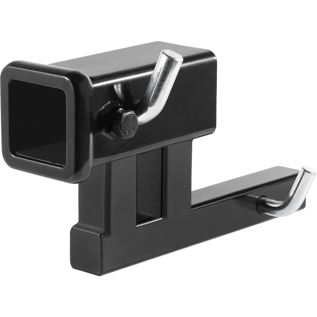 Hitch Adapter, 1-1/4" to 2" Receiver Hitch Extender Extension, Trailer Hitch Riser with 4" Rise/Drop, 6-1/2" Extension Length, 4000 lbs Towing Capacity, Hitch Pins, Bolt and Nut Included, Black