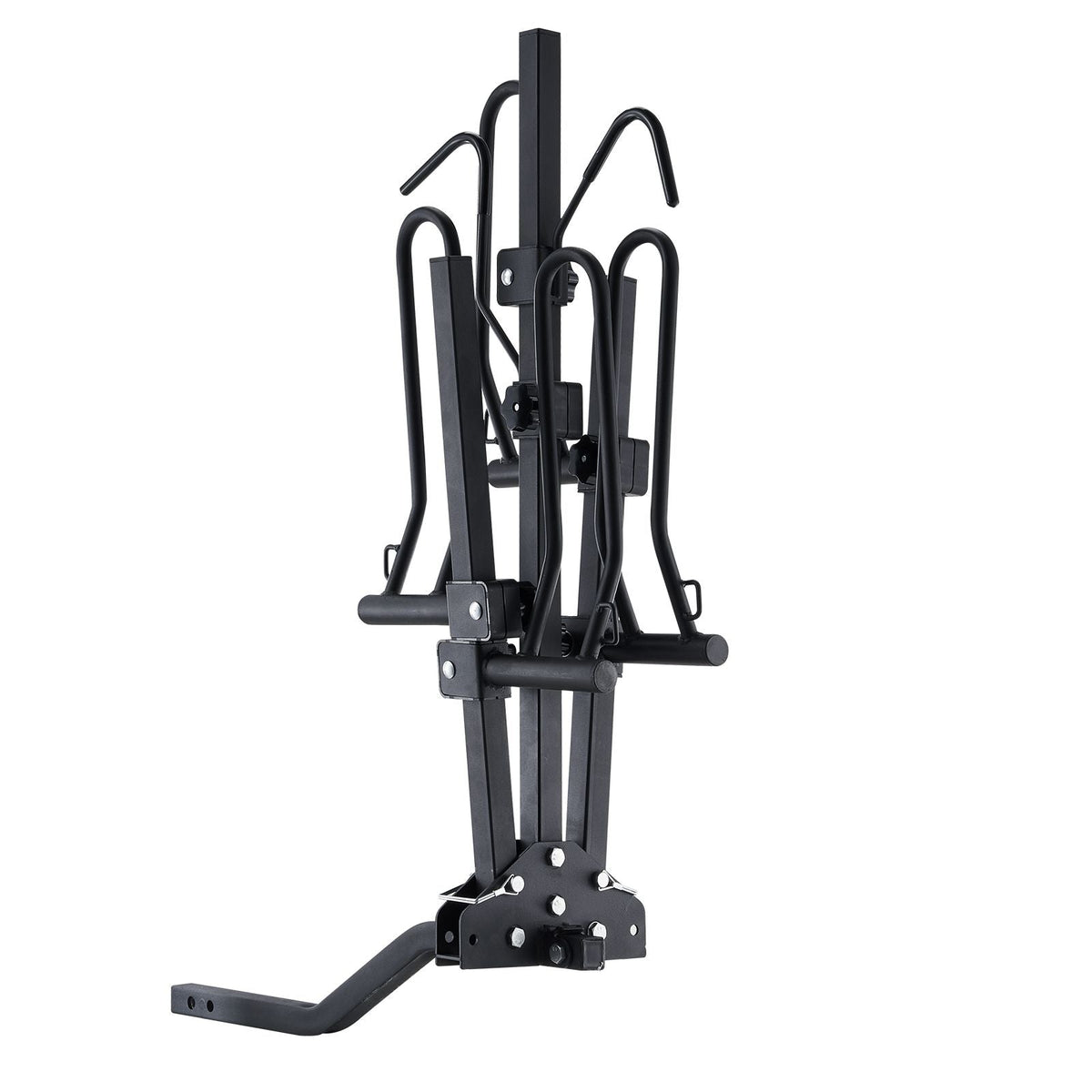 Hitch Mount Bike Rack, 2-Bike Platform Style, 160 LBS Max Capacity Bike Rack Hitch for 2-inch Receiver, Titling and Folding Bike Carrier with Tires up to 5" Wide, for Car, SUV, Truck, RV