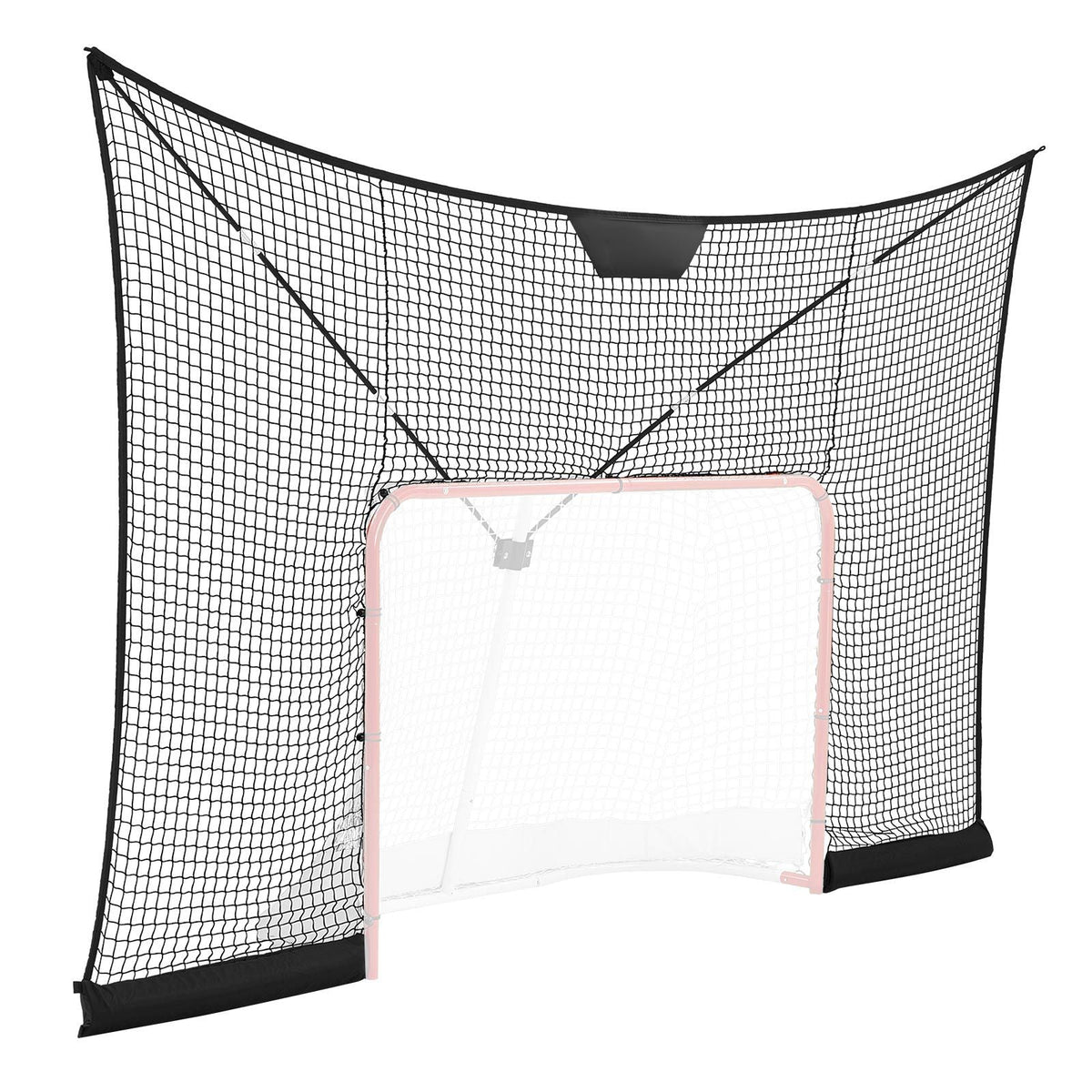 Hockey Net Backstop, 12x7 ft Durable Hockey Goal Backstop Net with Extended Coverage, Lightweight and Portable Backyard Training Equipment, Easy Assembly, for Youth Adult (NET ONLY)