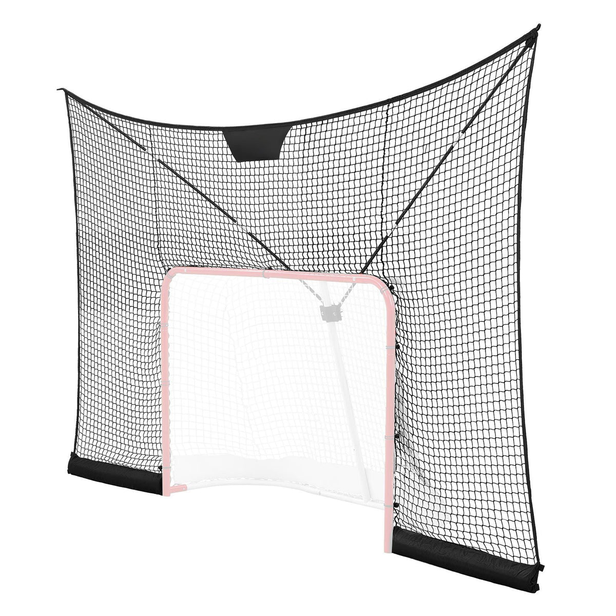 Hockey Net Backstop, 12x7 ft Durable Hockey Goal Backstop Net with Extended Coverage, Lightweight and Portable Backyard Training Equipment, Easy Assembly, for Youth Adult (NET ONLY)