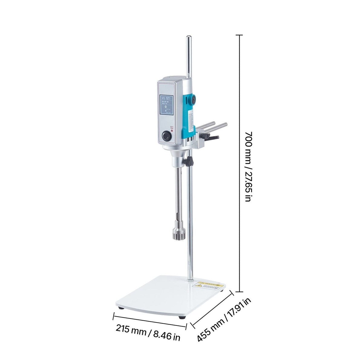 Homogenizer, 900 W Laboratory High Speed Dispersing Homogenizer, 2000-28000RPM High Shear Lab Mixer Emulsification Machine, Digital Display Blender, Stainless Steel, for Cosmetics/Food Industry