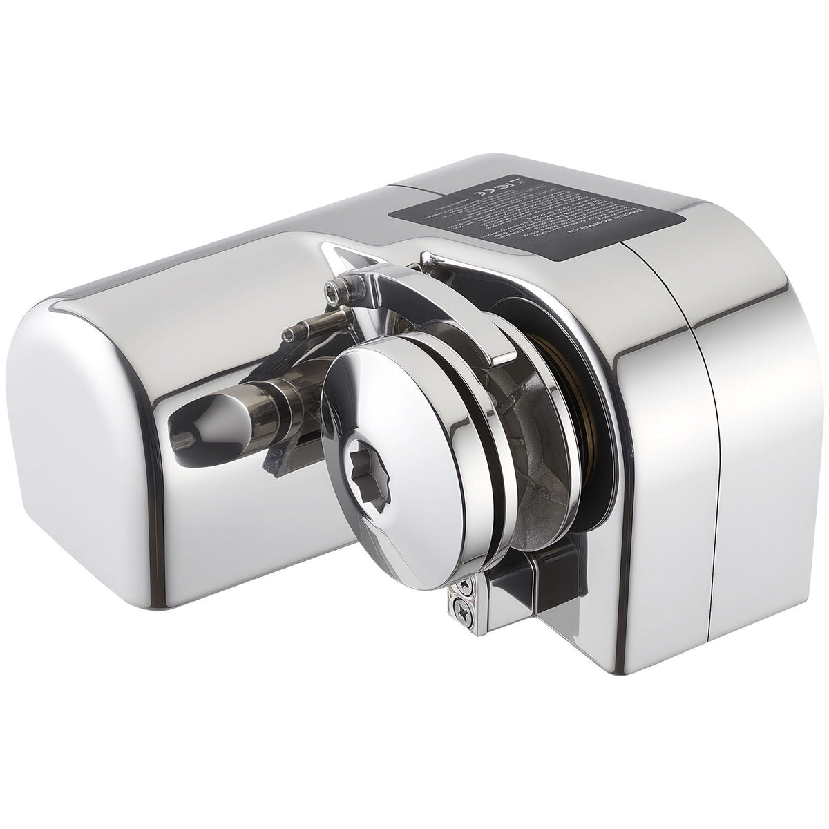 Horizontal Fishing Windlass, 12V DC 600W, Windlass Anchor Systems Fit for 1/4-Inch Chain or 9/16 & 5/8 Inch Nylon Rope, Max Pull 573 lbs, 316 Stainless Steel Construction, for Boats 23-29.5 ft