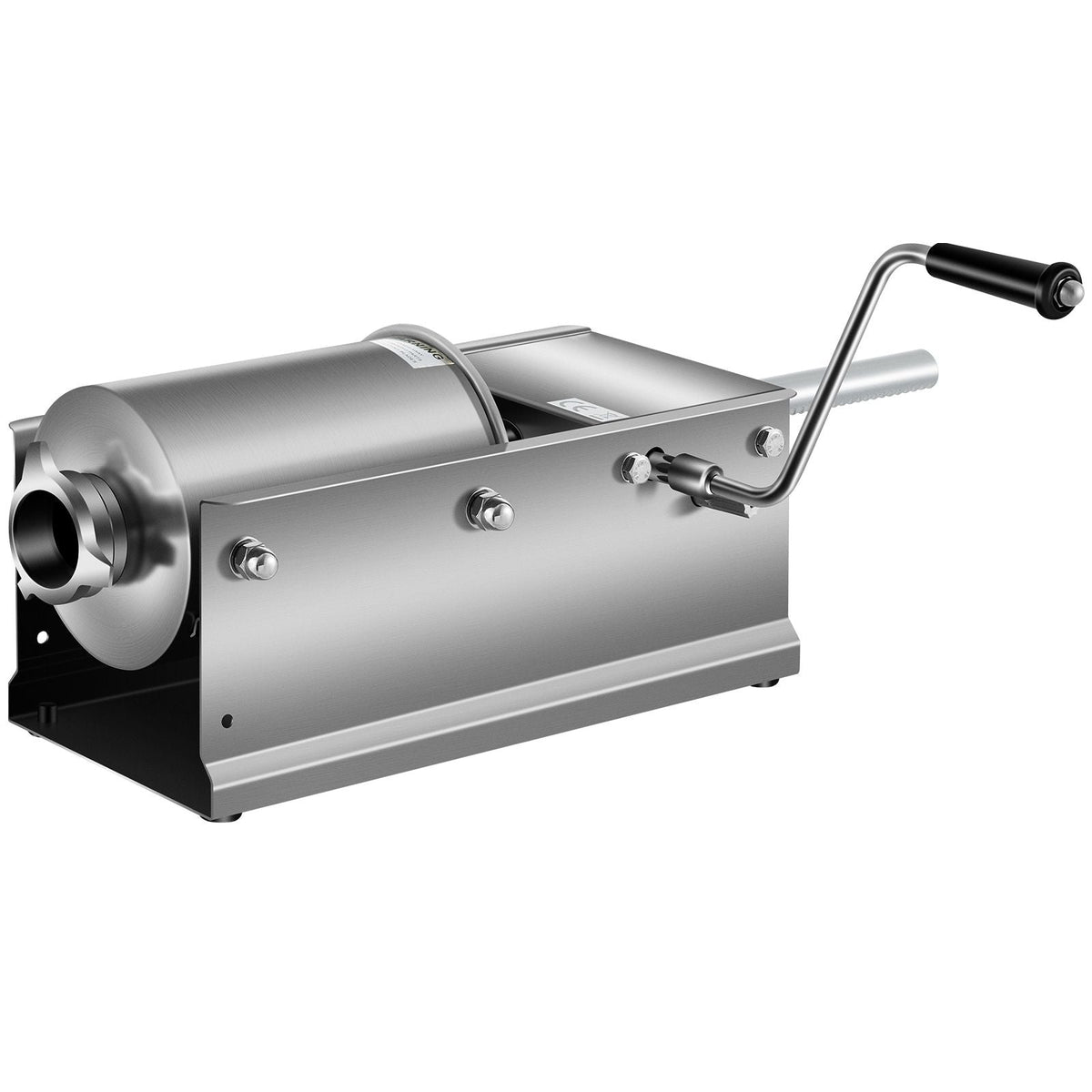 Horizontal Sausage Stuffer 3L/ 7Lbs Manual Sausage Maker With 5 Filling Nozzles Sausage Stuffing Machine For Home & Commercial Use Stainless Steel