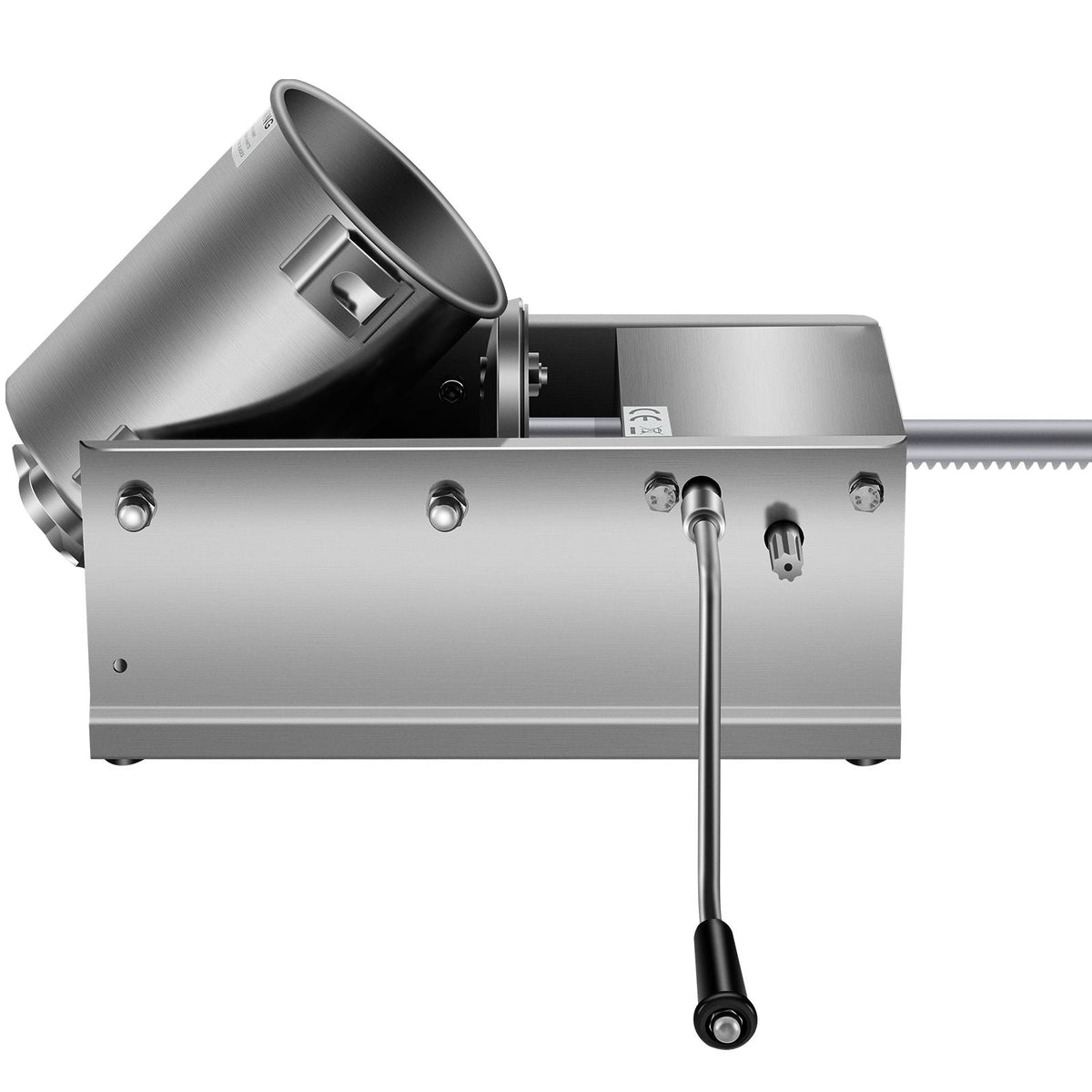 Horizontal Sausage Stuffer 3L/ 7Lbs Manual Sausage Maker With 5 Filling Nozzles Sausage Stuffing Machine For Home & Commercial Use Stainless Steel