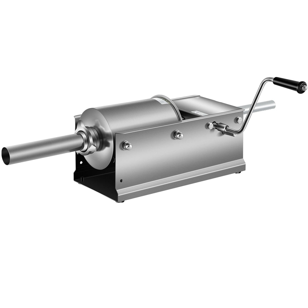 Horizontal Sausage Stuffer 3L/ 7Lbs Manual Sausage Maker With 5 Filling Nozzles Sausage Stuffing Machine For Home & Commercial Use Stainless Steel