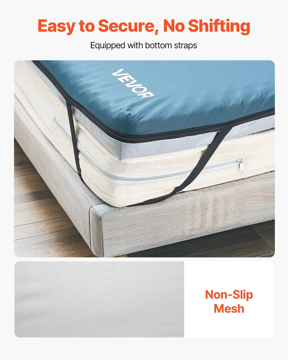 Hospital Medical Bed Mattress 3.5-Inch Water Resistant Non Slip Home Foam
