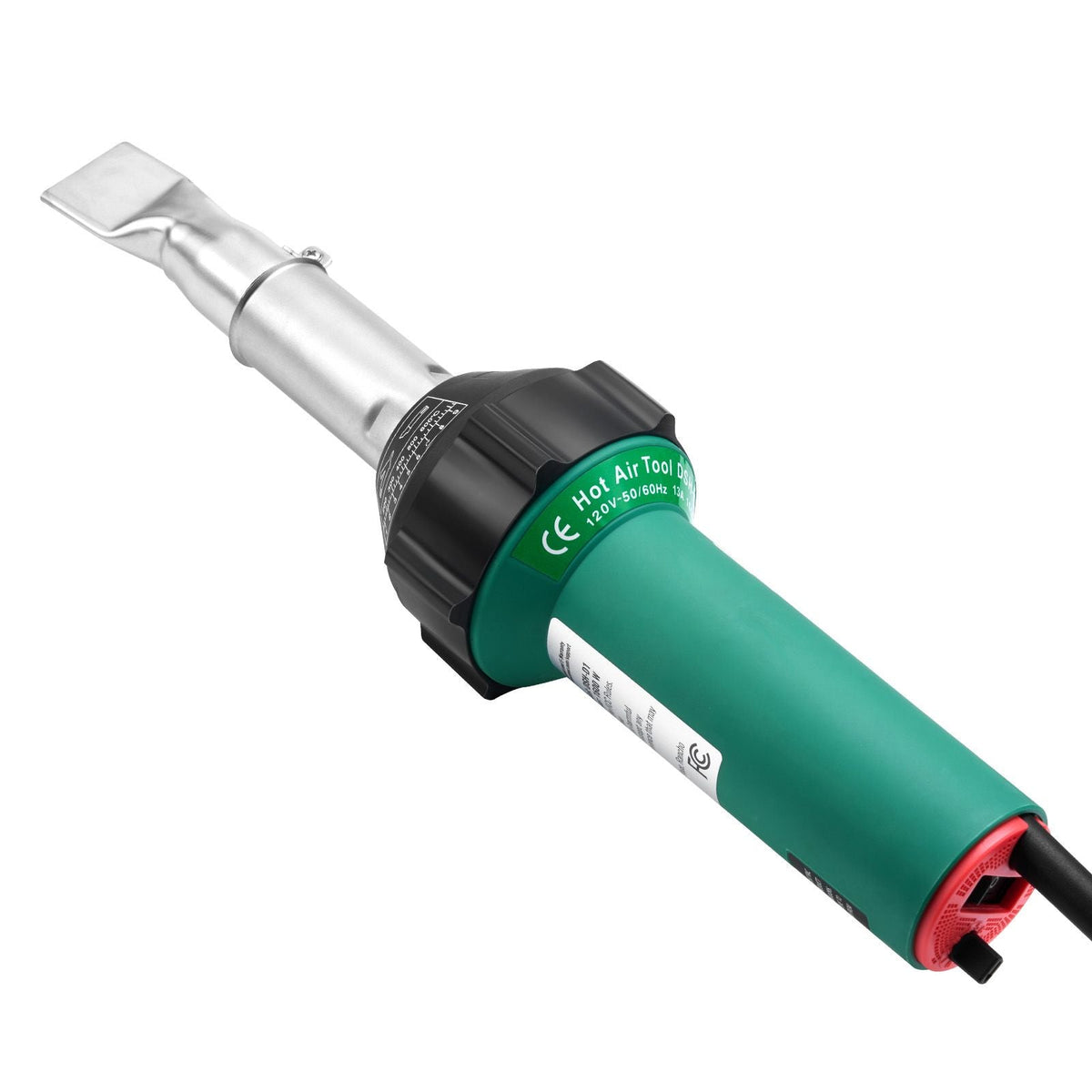Hot Air Plastic Welder, 1600W Hot Air Torch Pistol, 122-1112 Fahrenheit PVC TPO Vinyl Heat Gun Welding Torch, Plastic Roofing Welding Kit with 9 Accessories- 4 Nozzles & 4 Seam Rollers