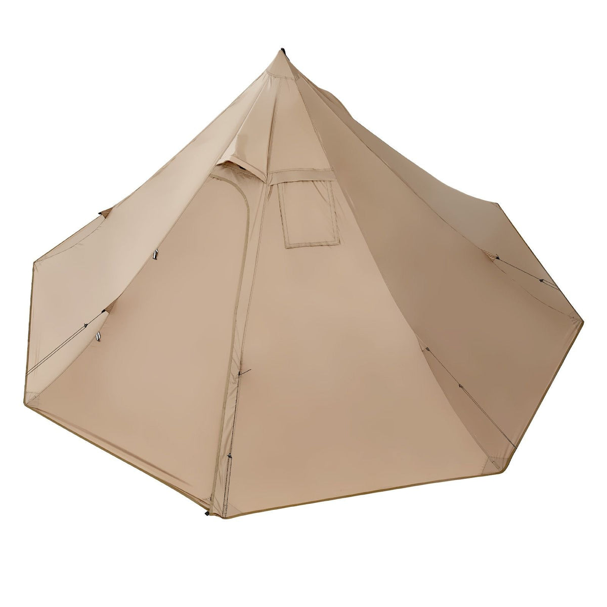 Hot Tent for 2 Persons, Portable Winter Tipi Tent with Stove Jack, Waterproof Canvas Camping Tents, Lightweight 4 Season Shelter Tents for Hiking Fishing Backpacking, S Size