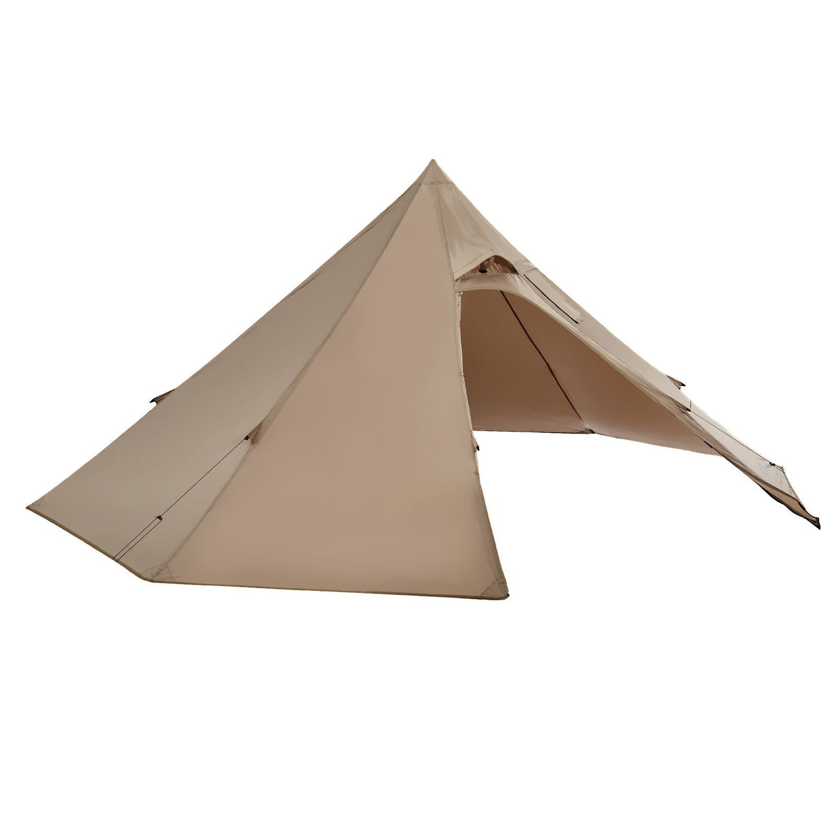 Hot Tent for 2 Persons, Portable Winter Tipi Tent with Stove Jack, Waterproof Canvas Camping Tents, Lightweight 4 Season Shelter Tents for Hiking Fishing Backpacking, S Size