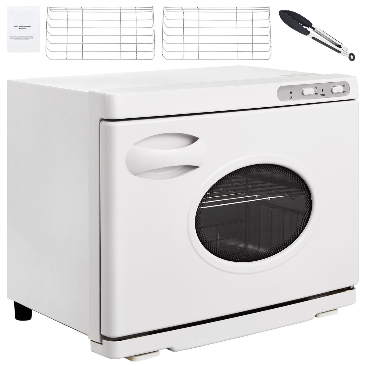 Hot Towel Warmer, 23L Large Capacity Spa Hot Towel Warmers with See Through Window, 2 Stainless Steel Racks, Holds up 50-60 Towels, 2-in-1 All-round Heating for Facials, SPA, Massage, Salon
