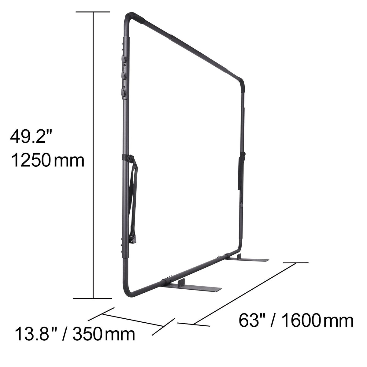 Hot Tub Cover Lift, Spa Cover Lift, Height 31.5" - 41.3" Width 53" - 92.5" Adjustable, Installed at the Bottom on One Side, Suitable for Various Sizes of Rectangular Bathtubs, Hot Tubs, Spa