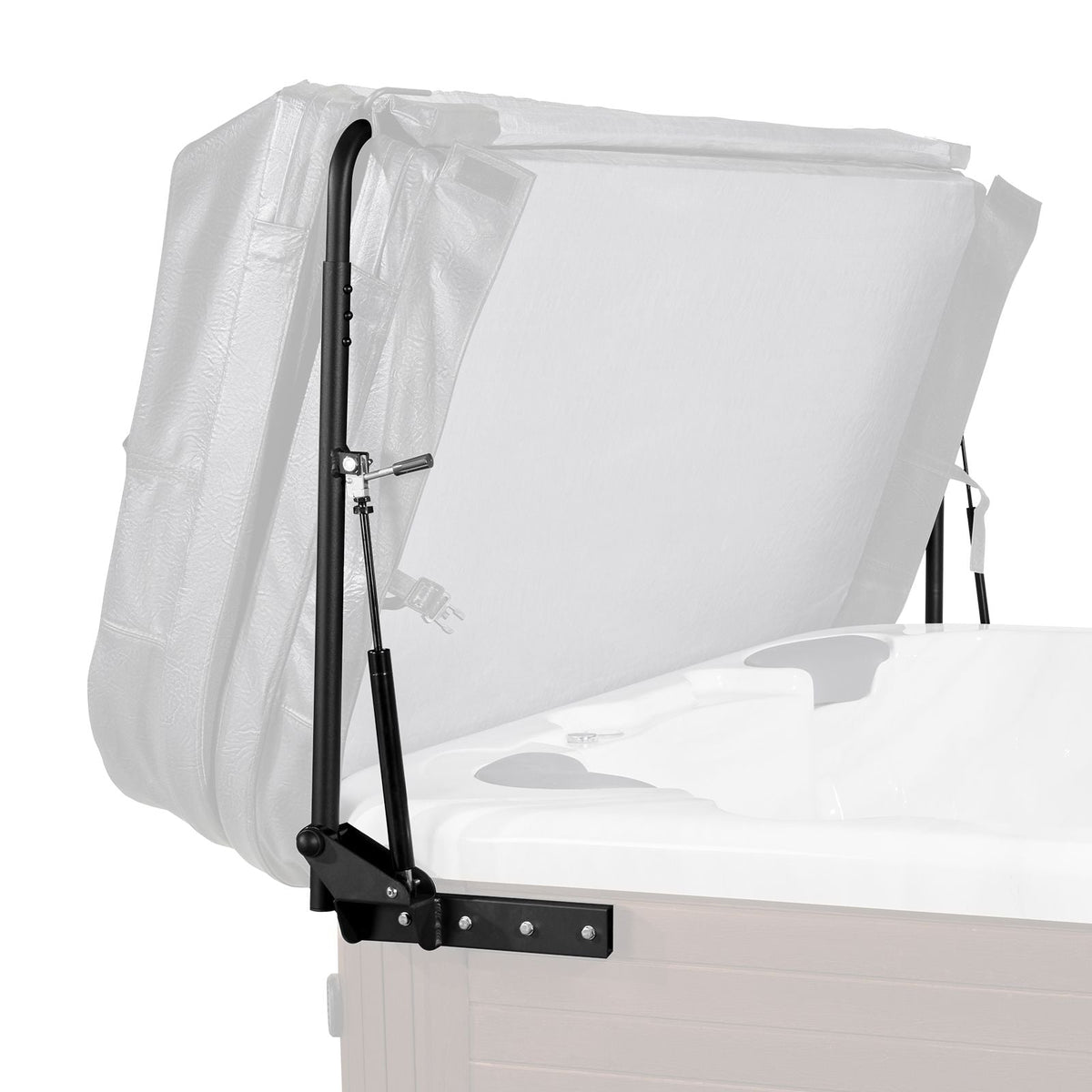 Hot Tub Cover Lift, Spa Cover Lift, Hydraulic, Width 69" - 96.5" Adjustable, Installed on Both Sides at the Top, Suitable for Various Sizes of Rectangular Bathtubs, Hot Tubs, Spa