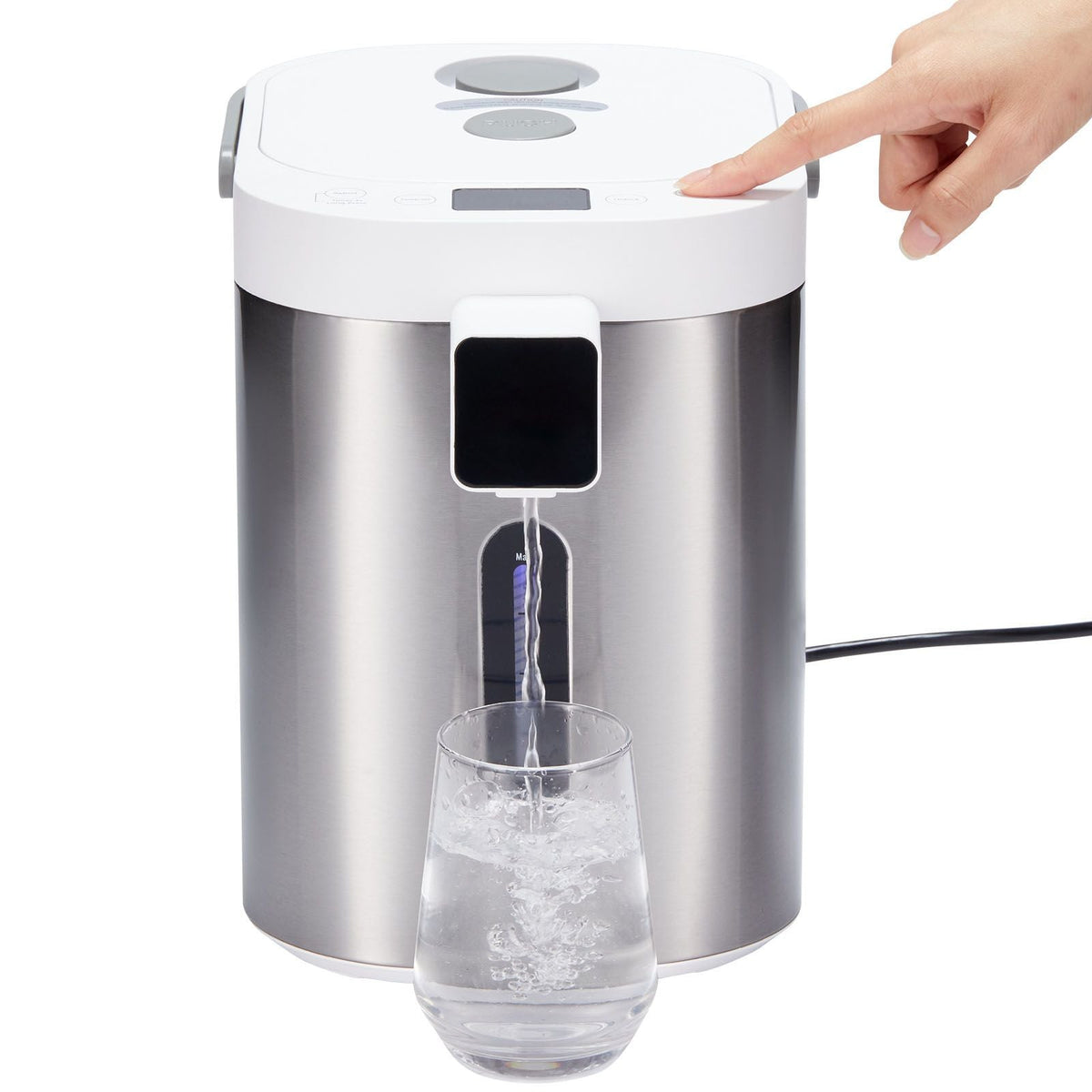 Hot Water Dispenser, Adjustable 11 Temperatures Water Boiler and Warmer, 304 Stainless Steel Countertop Water Heater, with LCD and Child Lock, for Tea, Coffee and Baby Formula, 3L/102 oz