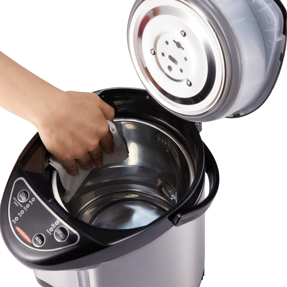 Hot Water Dispenser, Adjustable 4 Temperatures Water Boiler and Warmer, 304 Stainless Steel Countertop Water Heater, 3-Way Dispense for Tea, Coffee and Baby Formula, 4L/135 oz