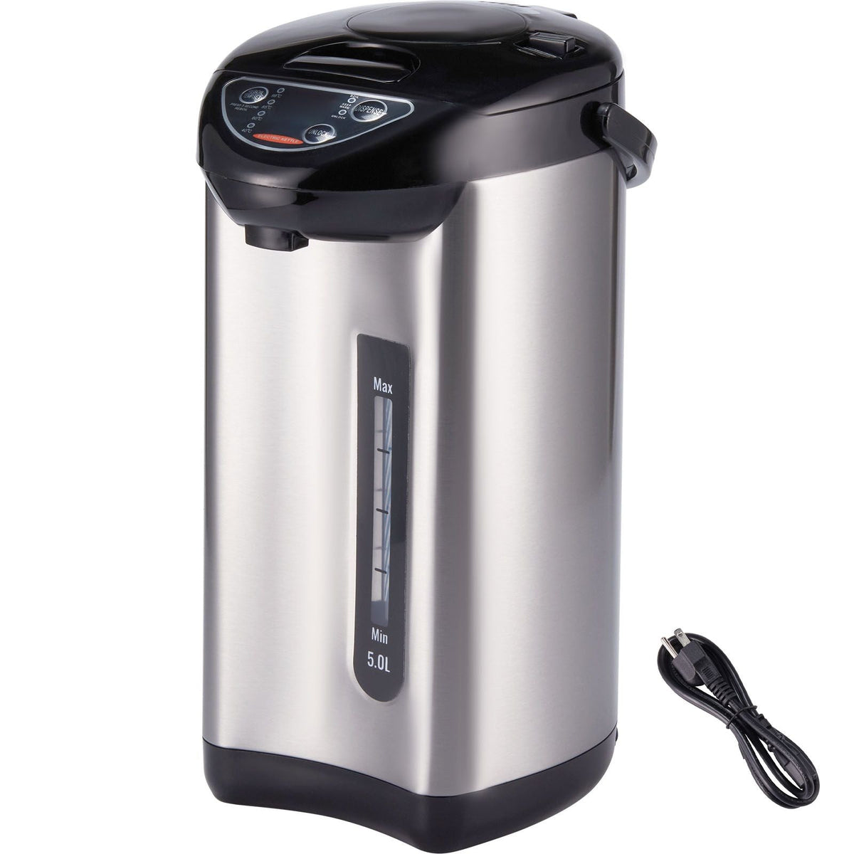 Hot Water Dispenser, Adjustable 4 Temperatures Water Boiler and Warmer, 304 Stainless Steel Countertop Water Heater, 3-Way Dispense for Tea, Coffee and Baby Formula, 5L/169 oz