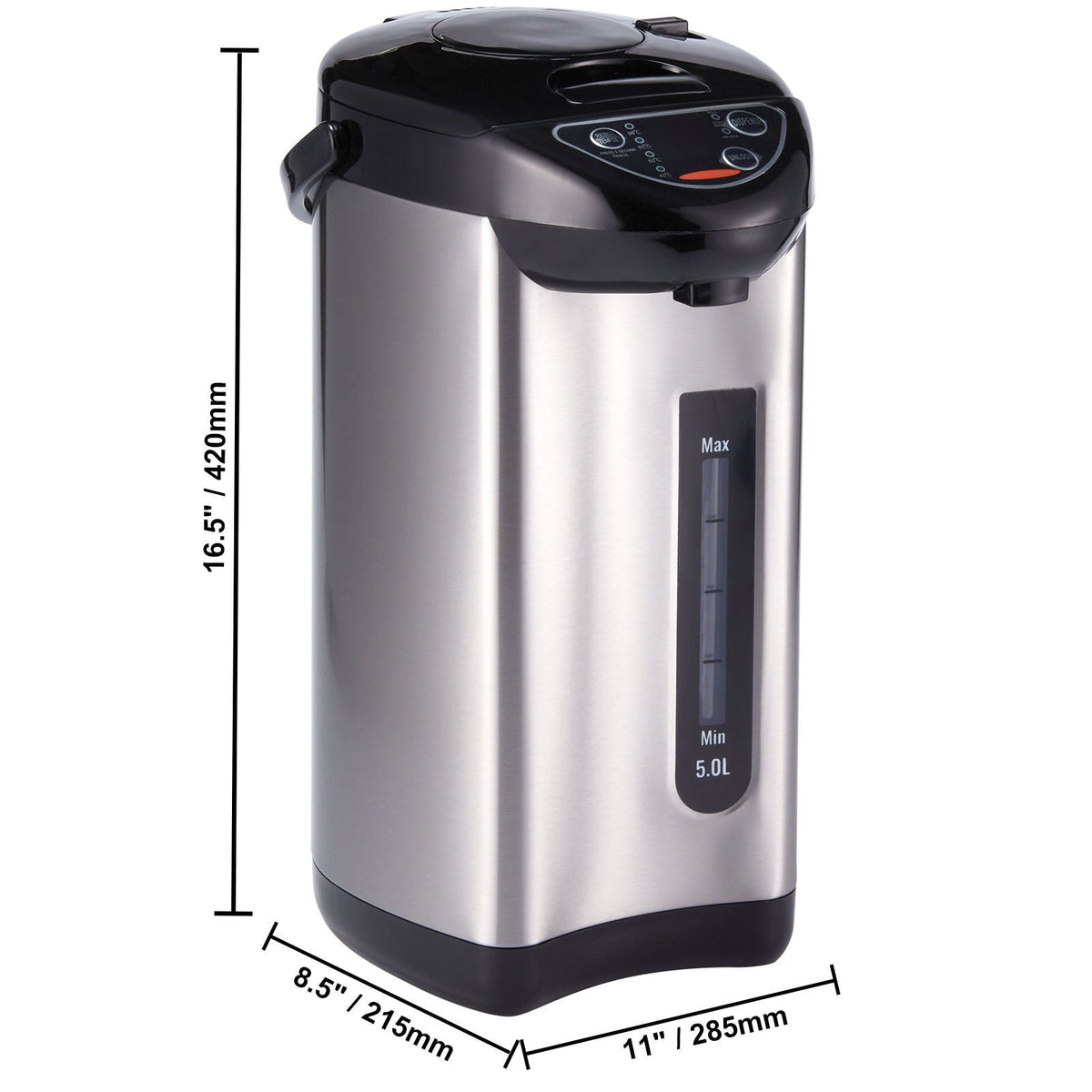Hot Water Dispenser, Adjustable 4 Temperatures Water Boiler and Warmer, 304 Stainless Steel Countertop Water Heater, 3-Way Dispense for Tea, Coffee and Baby Formula, 5L/169 oz
