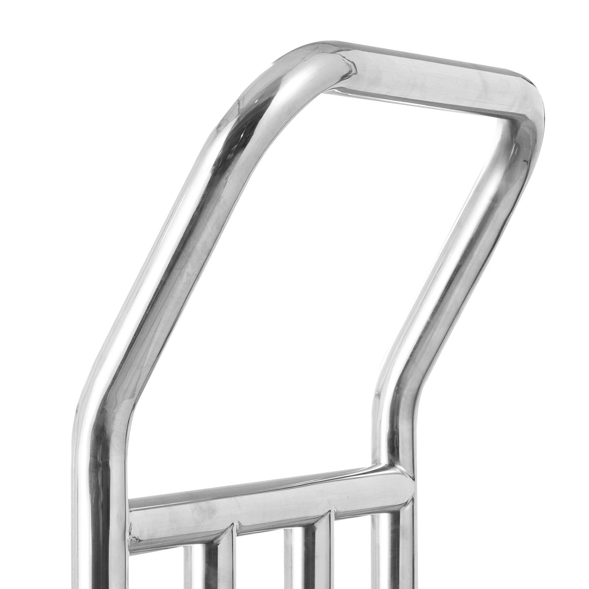 Hotel Luggage Cart, 750 LBS Load Capacity, Deluxe Platform Truck with Removable Front Frame, Valet Cart with Grey Carpeted Deck and 6-inch Rubber Wheels, Ideal for Hotels, Condos, Resorts