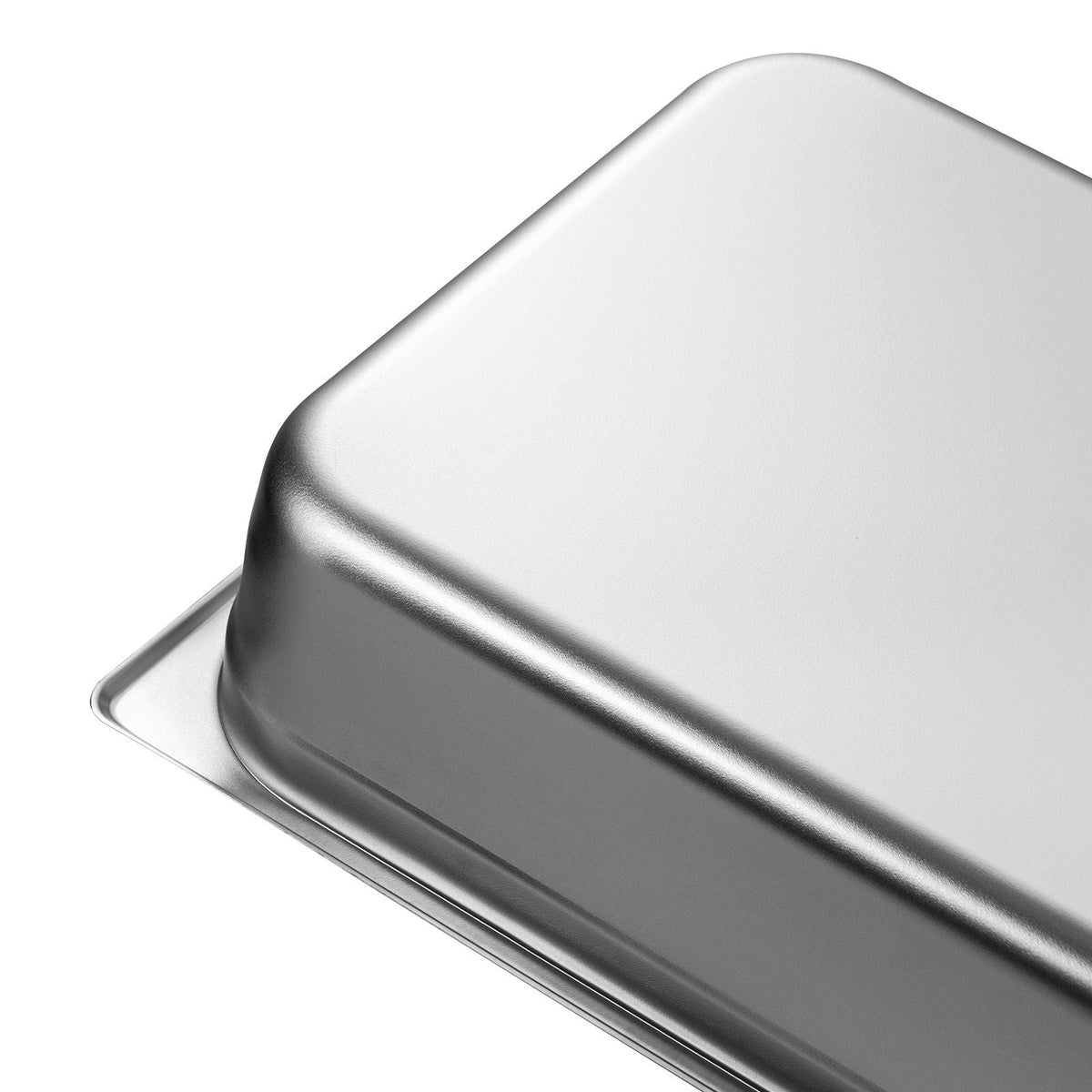Hotel Pan, Full Size Anti-Jam Steam Pan, 0.8mm Thick Stainless Steel Restaurant Steam Table Pan, 4-Inch Deep Commercial Table Pan, Catering Storage Food Pan, for Industrial & Scientific