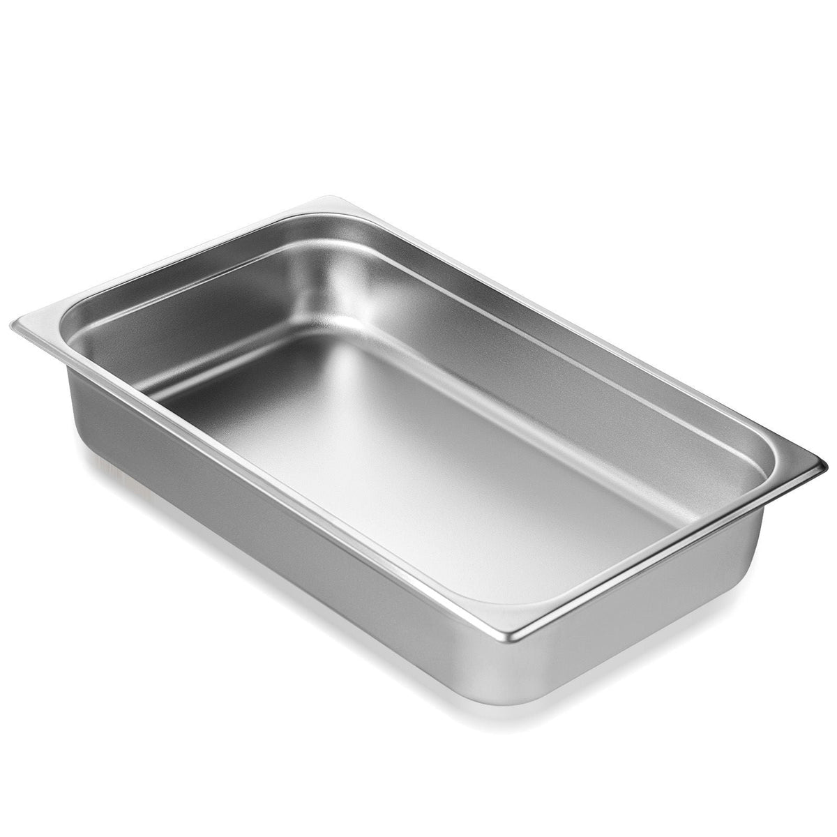 Hotel Pan, Full Size Anti-Jam Steam Pan, 0.8mm Thick Stainless Steel Restaurant Steam Table Pan, 4-Inch Deep Commercial Table Pan, Catering Storage Food Pan, for Industrial & Scientific