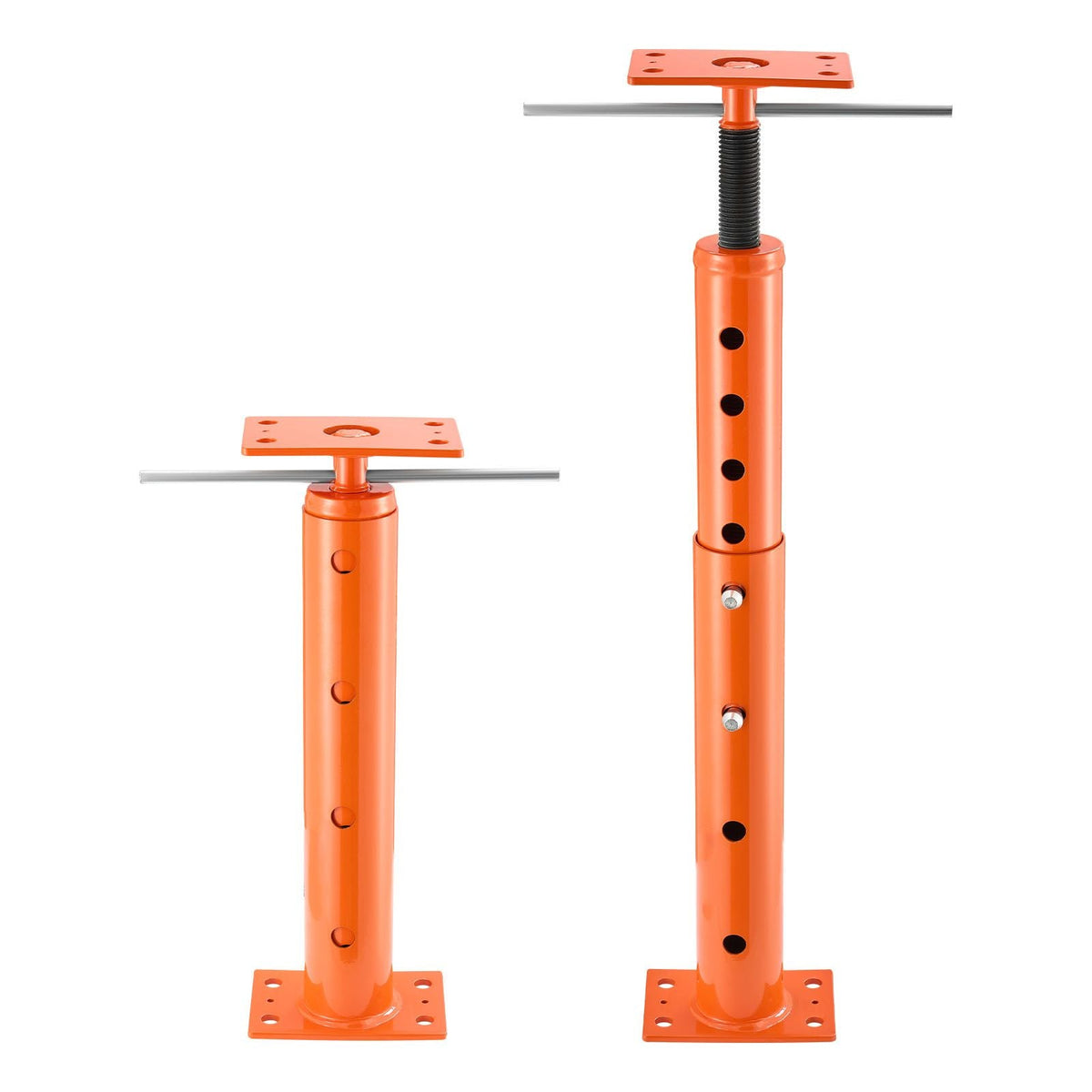 House Floor Jacks, 2 Pack 19-36 Inch Height Range, 18000 lbs Max Load Capacity, Adjustable Support Beam Basement Jack Post Pole for Leveling, Lift Steel Telescoping Post for Temporary Support