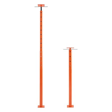 House Floor Jacks, 2 Pack 53-93 Inch Height Range, 18000 lbs Max Load Capacity, Adjustable Support Beam Basement Jack Post Pole for Leveling, Lift Steel Telescoping Post for Temporary Support