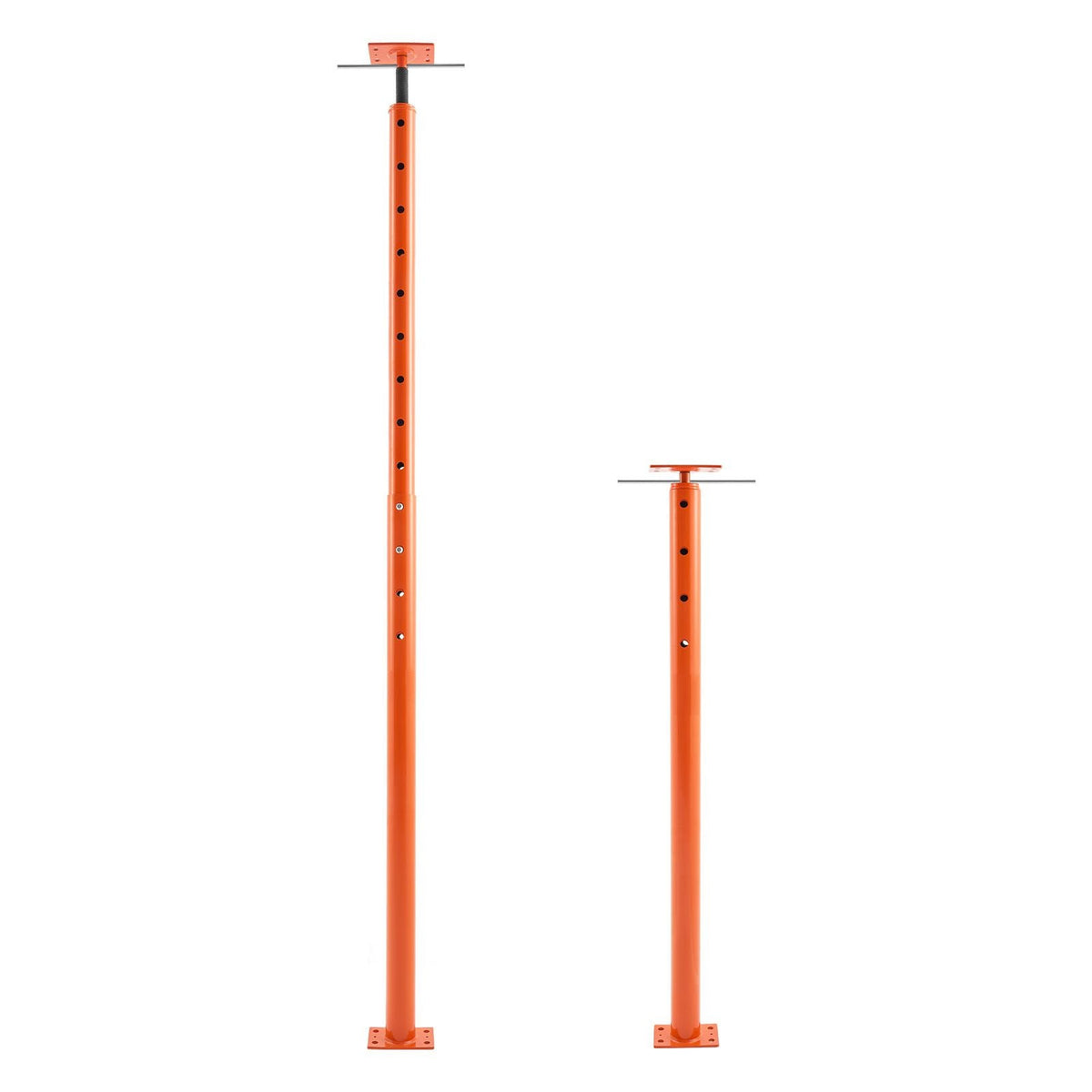 House Floor Jacks, 2 Pack 53-93 Inch Height Range, 18000 lbs Max Load Capacity, Adjustable Support Beam Basement Jack Post Pole for Leveling, Lift Steel Telescoping Post for Temporary Support