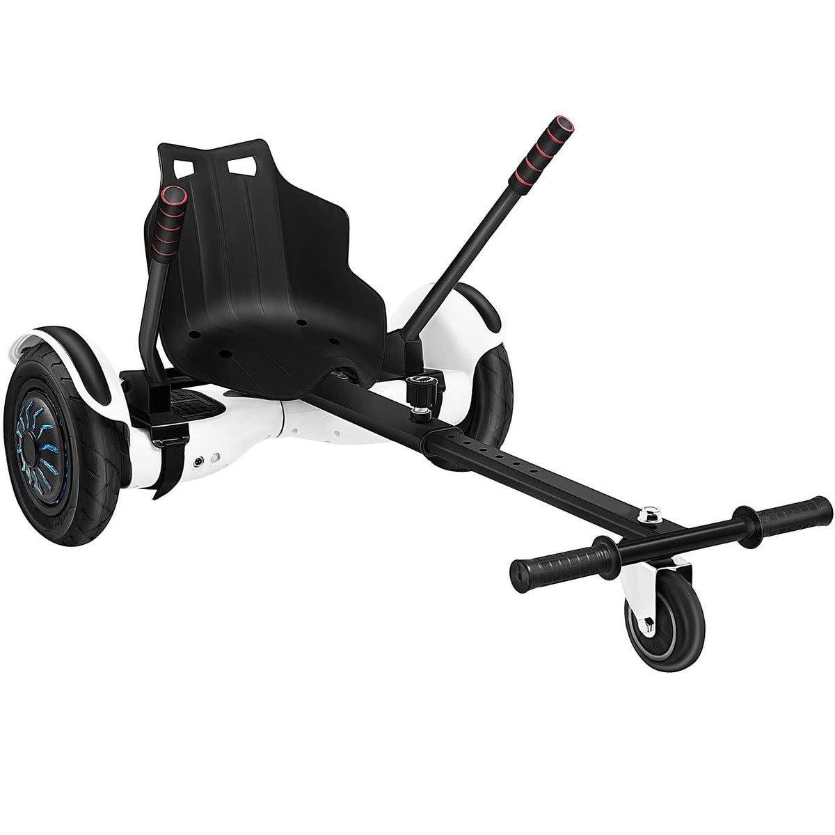 Hoverboard Seat Attachment 6.5\" 8\"10\" Hoverboard Go-Kart Attachment for Kids and Adults with Adjustable Frame Length