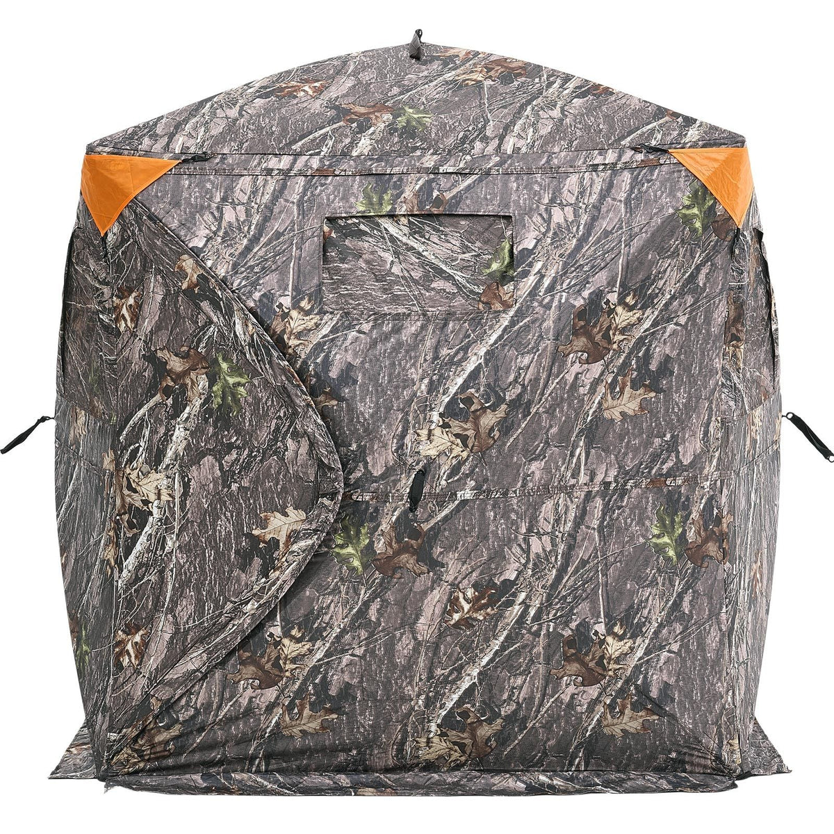 Hunting Blind, 270° See Through Ground Blind, 2-3 Person Pop Up Deer Blind for Hunting with Carrying Bag, Portable Resilient Hunting Tent, 3 Horizontal Windows for Turkey and Deer Hunting