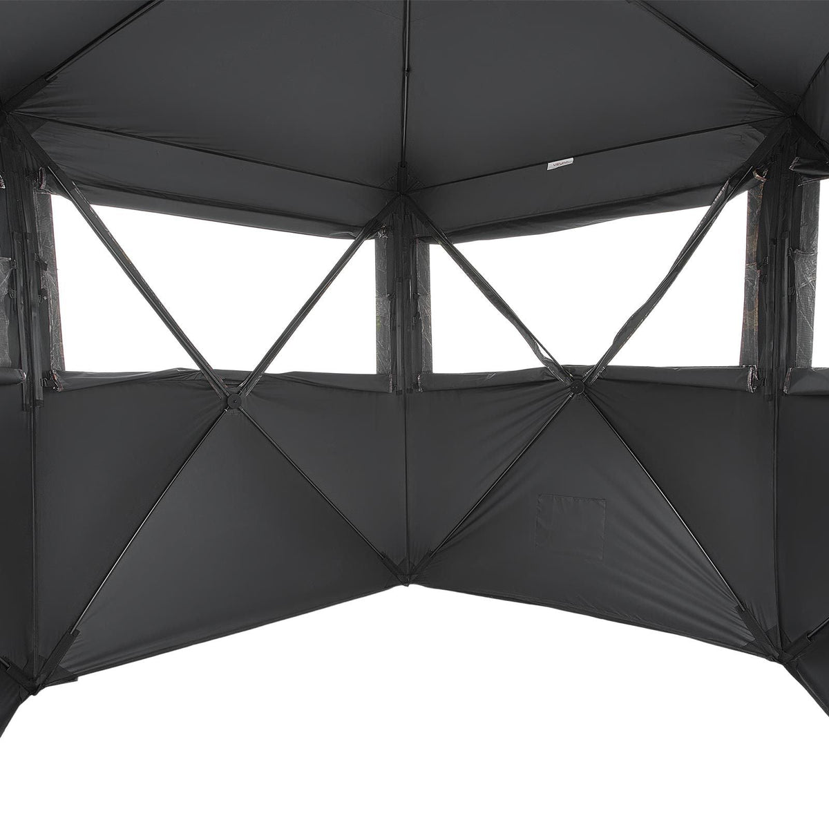 Hunting Blind, 6-7 Person Ground Blinds with Carrying Bag, Portable Camouflage Tent, Reinforced Durable Concealed Shelter with Silent Zipper Door and Window, for Turkey and Deer