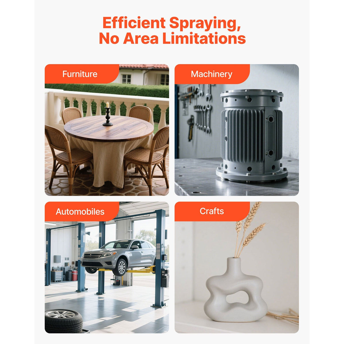 HVLP Air Spray Gun, Gravity Feed Paint Sprayer Gun with 3 Nozzles (1.3/1.4/1.7mm), 600ml Capacity Auto Paint Sprayer with Air Regulator for Automotive Primers, Clear Coats & Topcoats