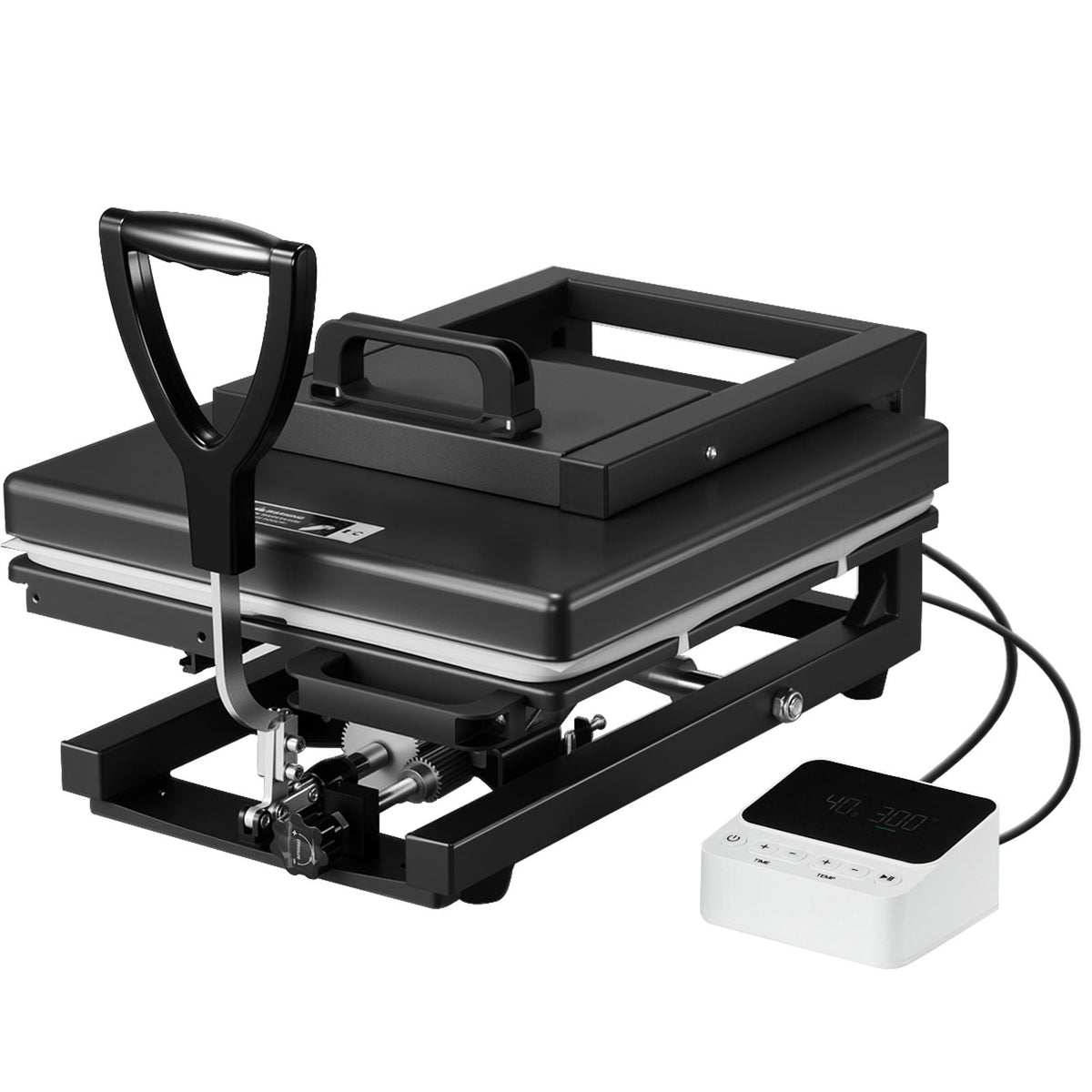 Hybrid Heat Press, 15 x 15 inch, 5-in-1 Multifunction, Heat Up Fast and Even, All-New Patented Design, Easy to Control, Sublimation Press Machine for T-shirts/Mugs/Tumblers/Caps/Plates, Black