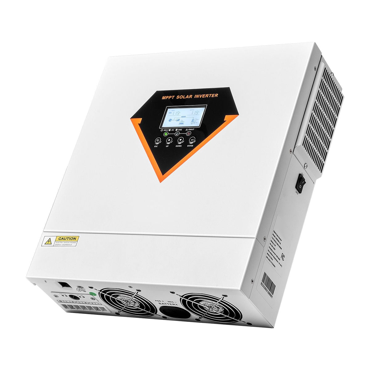Hybrid Solar Inverter, 3000W, All in One Pure Sine Wave Power Inverter Charger, 24V DC to 110/120V AC, with Built-in 100A MPPT Solar Controller, for Off-Grid System Lead Acid Lithium Battery
