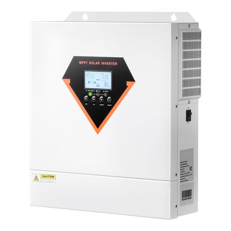 Hybrid Solar Inverter, 3000W, All in One Pure Sine Wave Power Inverter Charger, 24V DC to 110/120V AC, with Built-in 100A MPPT Solar Controller, for Off-Grid System Lead Acid Lithium Battery