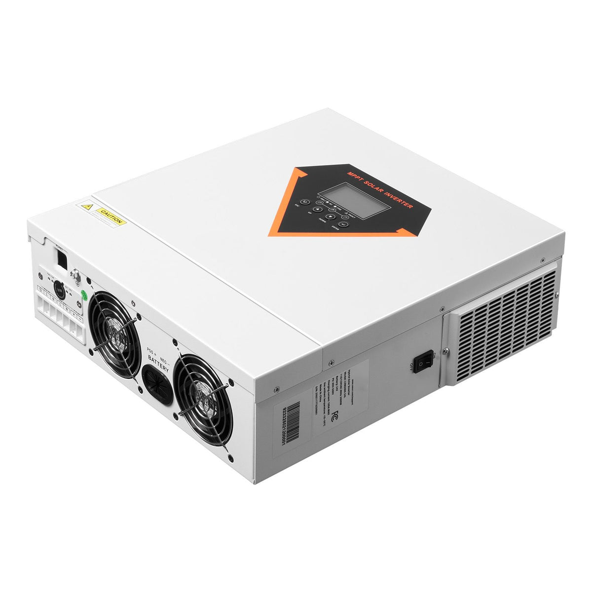 Hybrid Solar Inverter, 3000W, All in One Pure Sine Wave Power Inverter Charger, 24V DC to 110/120V AC, with Built-in 100A MPPT Solar Controller, for Off-Grid System Lead Acid Lithium Battery