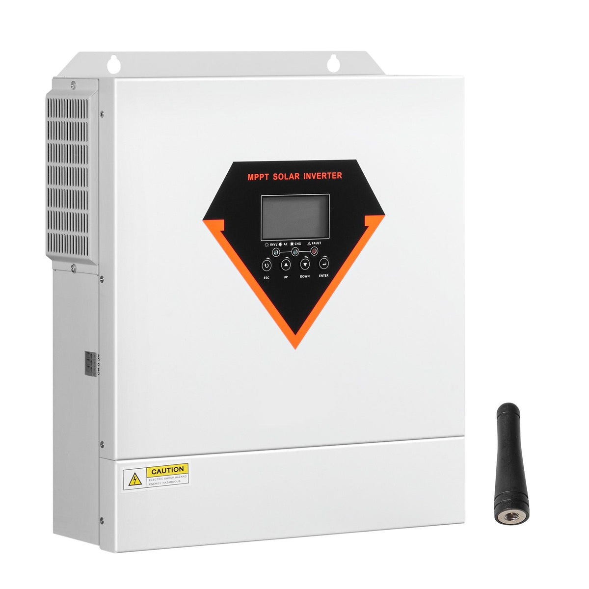 Hybrid Solar Inverter, 3000W, All in One Pure Sine Wave Power Inverter Charger, 24V DC to 110/120V AC, with Built-in 100A MPPT Solar Controller, for Off-Grid System Lead Acid Lithium Battery
