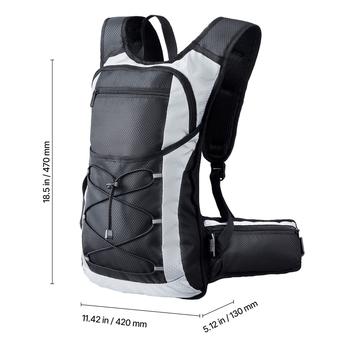 Hydration Backpack, 15L Insulated Hydration Pack Backpack with 3L TPU Water Bladder, Hiking Water Backpack with Storage for Men Women, Hydro Water Daypack